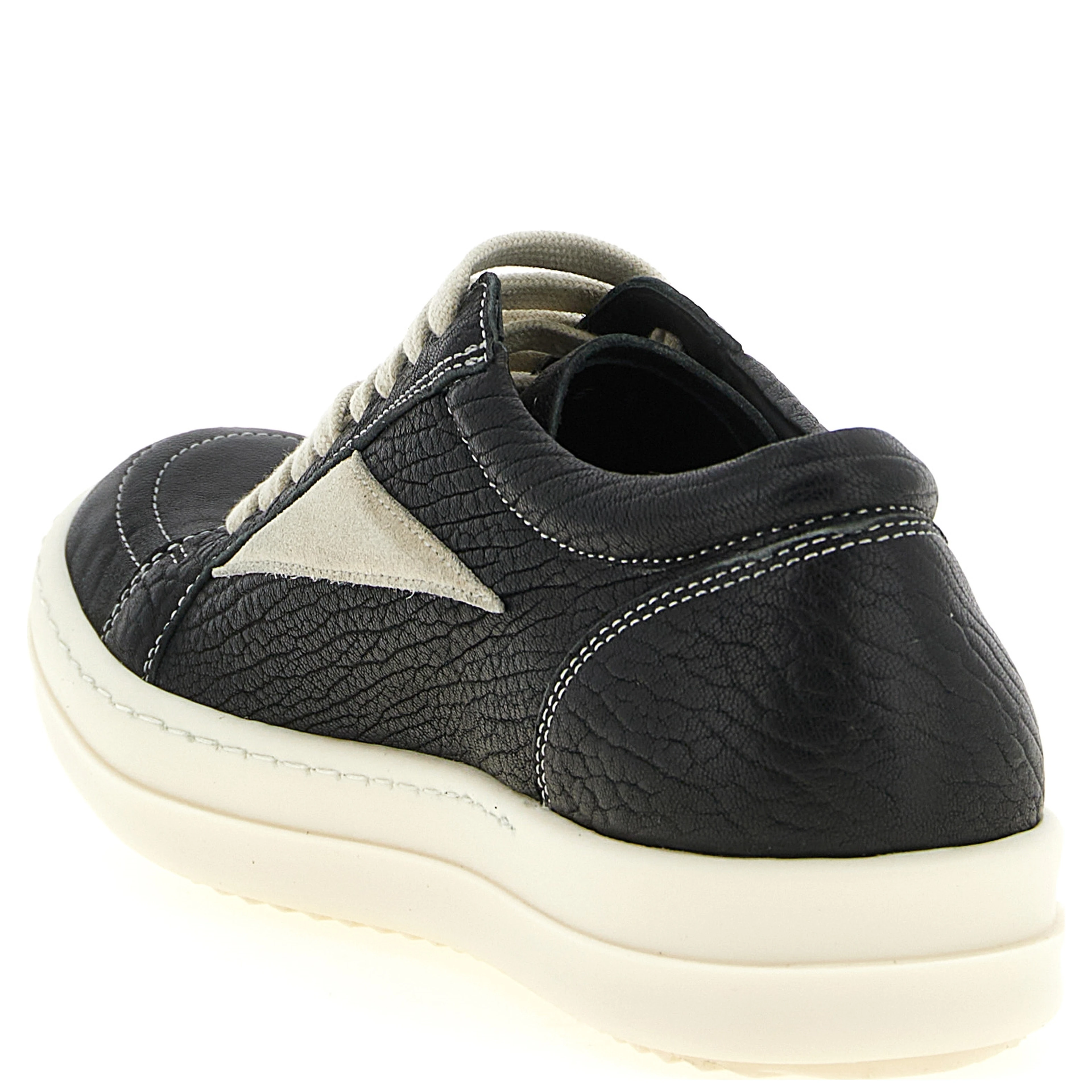 Bicolor Lamb Leather Low Top Sneakers