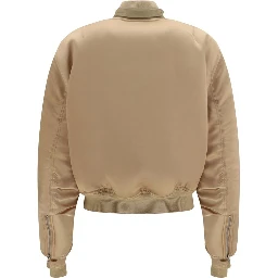 Gold Satin Bomber