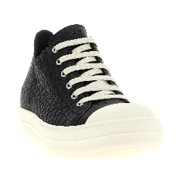 Bicolor Lamb Leather Low Top Sneakers