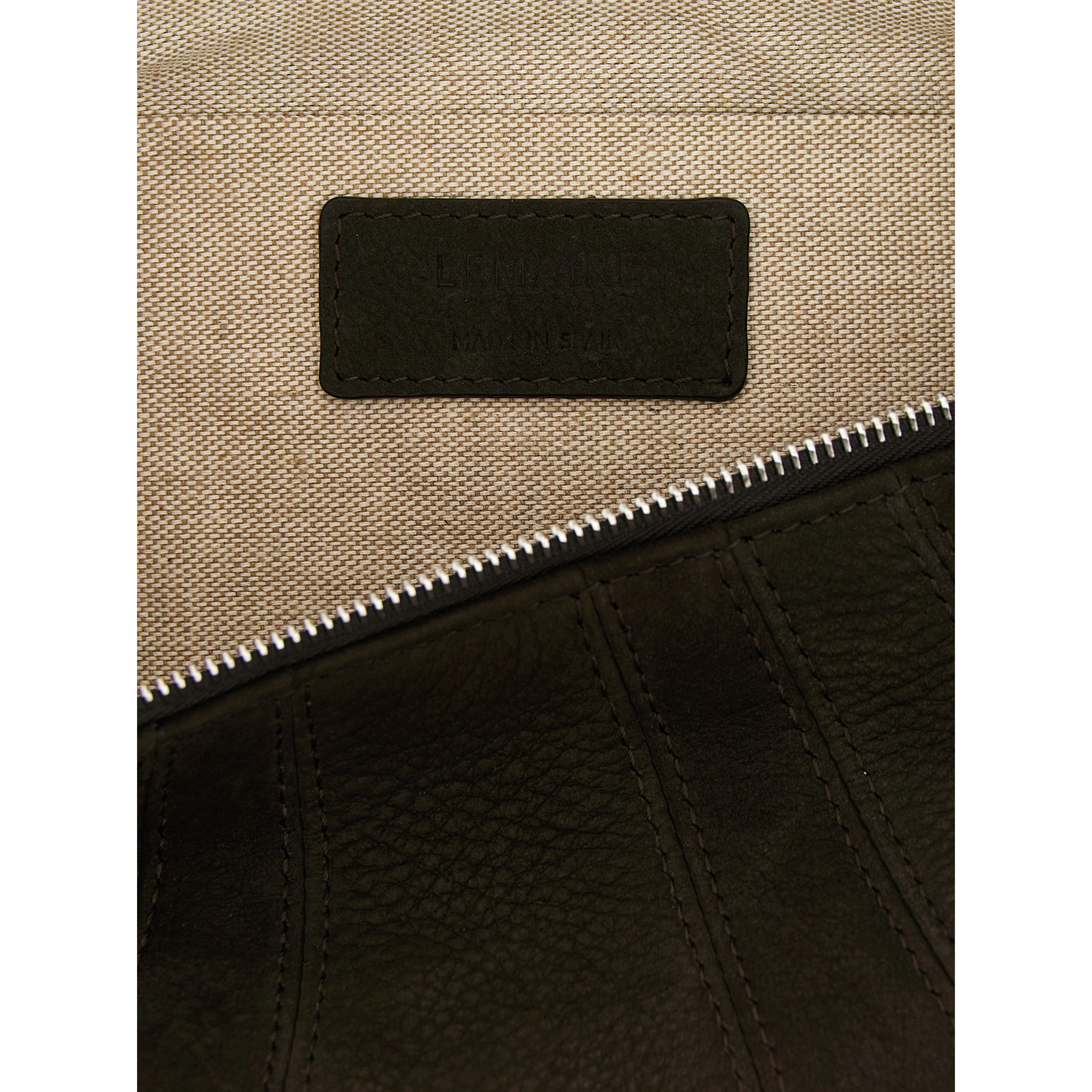 Brown Lamb Leather Shoulder Bag