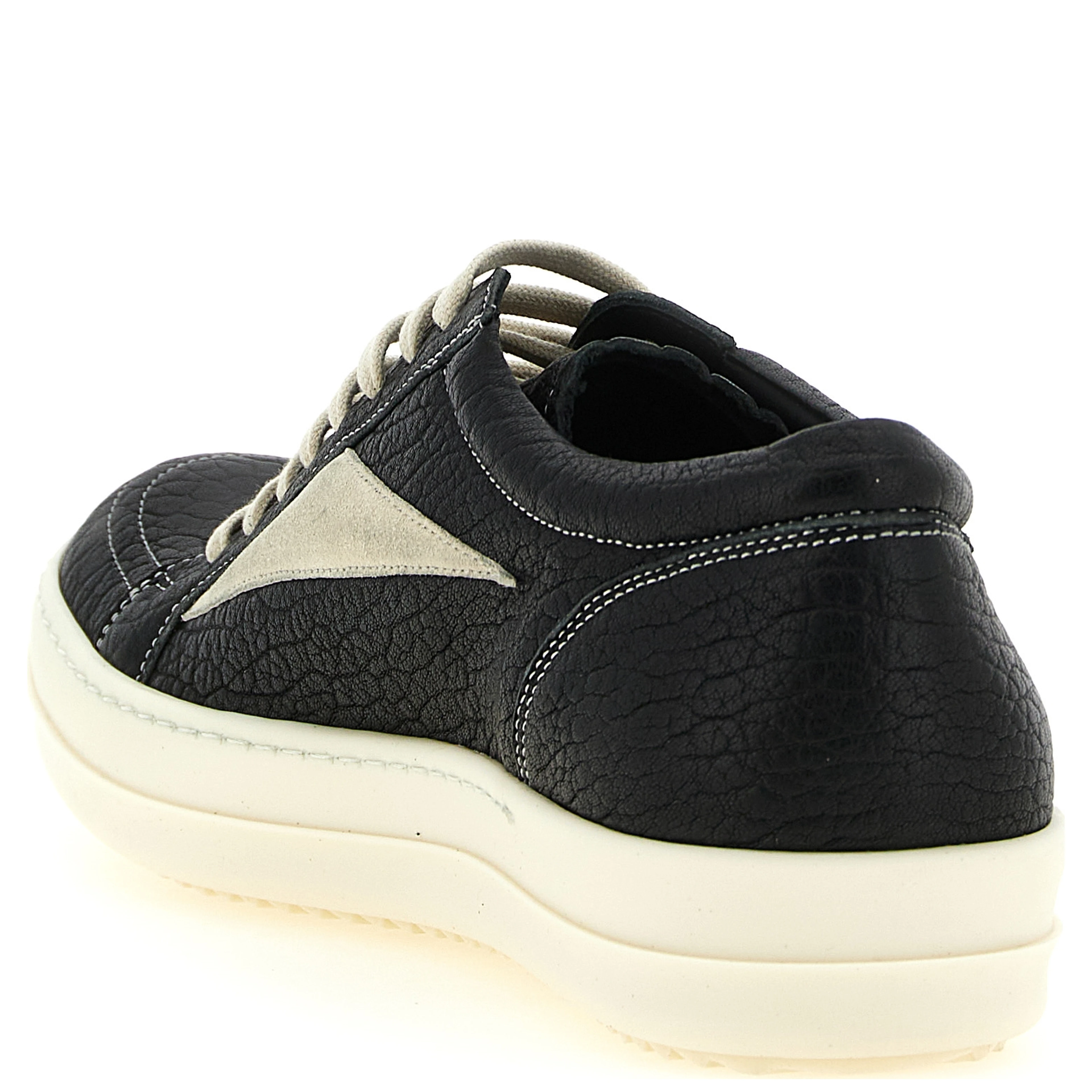 Bicolor Lamb Leather Low Top Sneakers