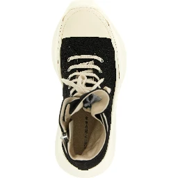 Black Cotton Athletic Sneakers