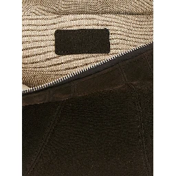 Brown Lamb Leather Shoulder Bag