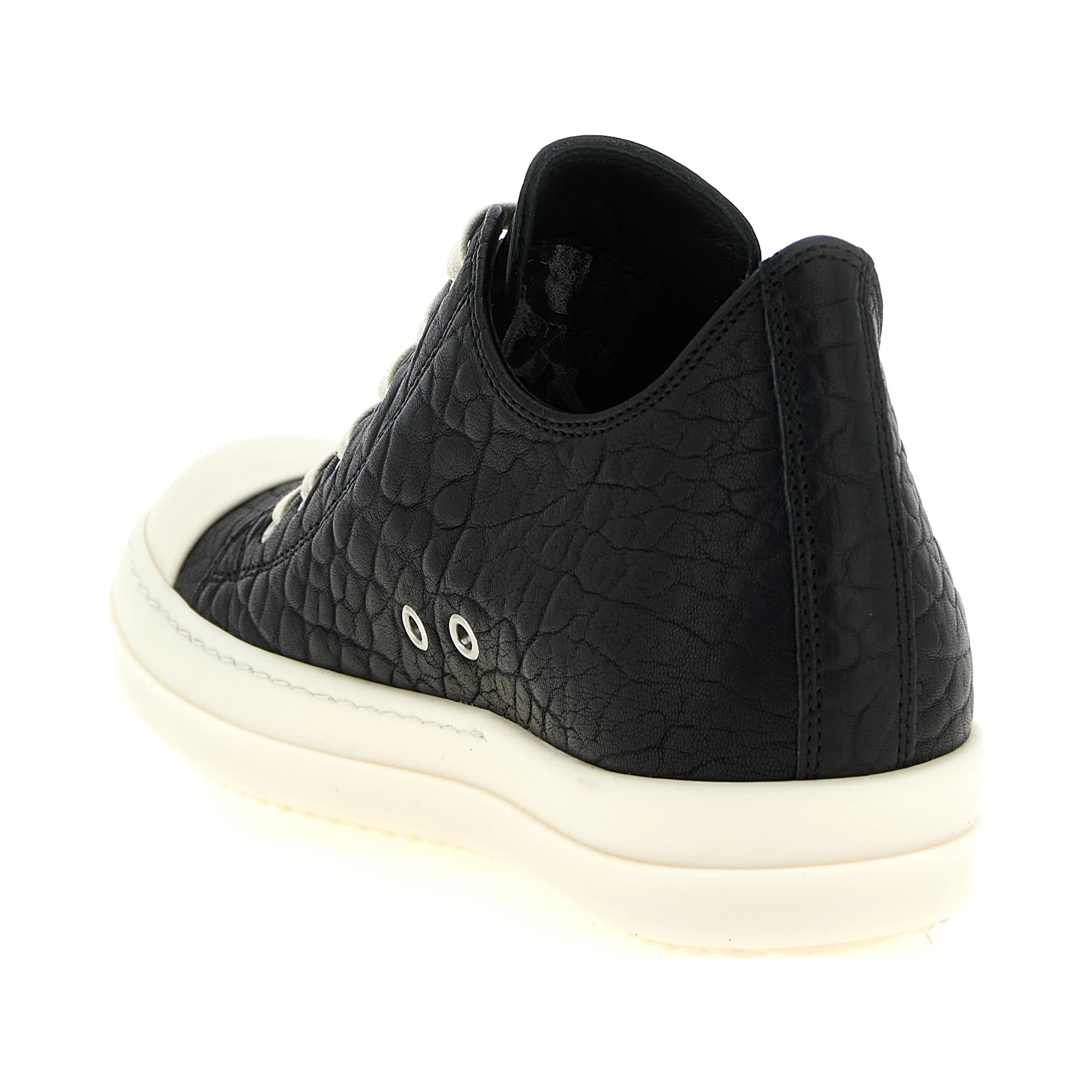 Bicolor Lamb Leather Low Top Sneakers