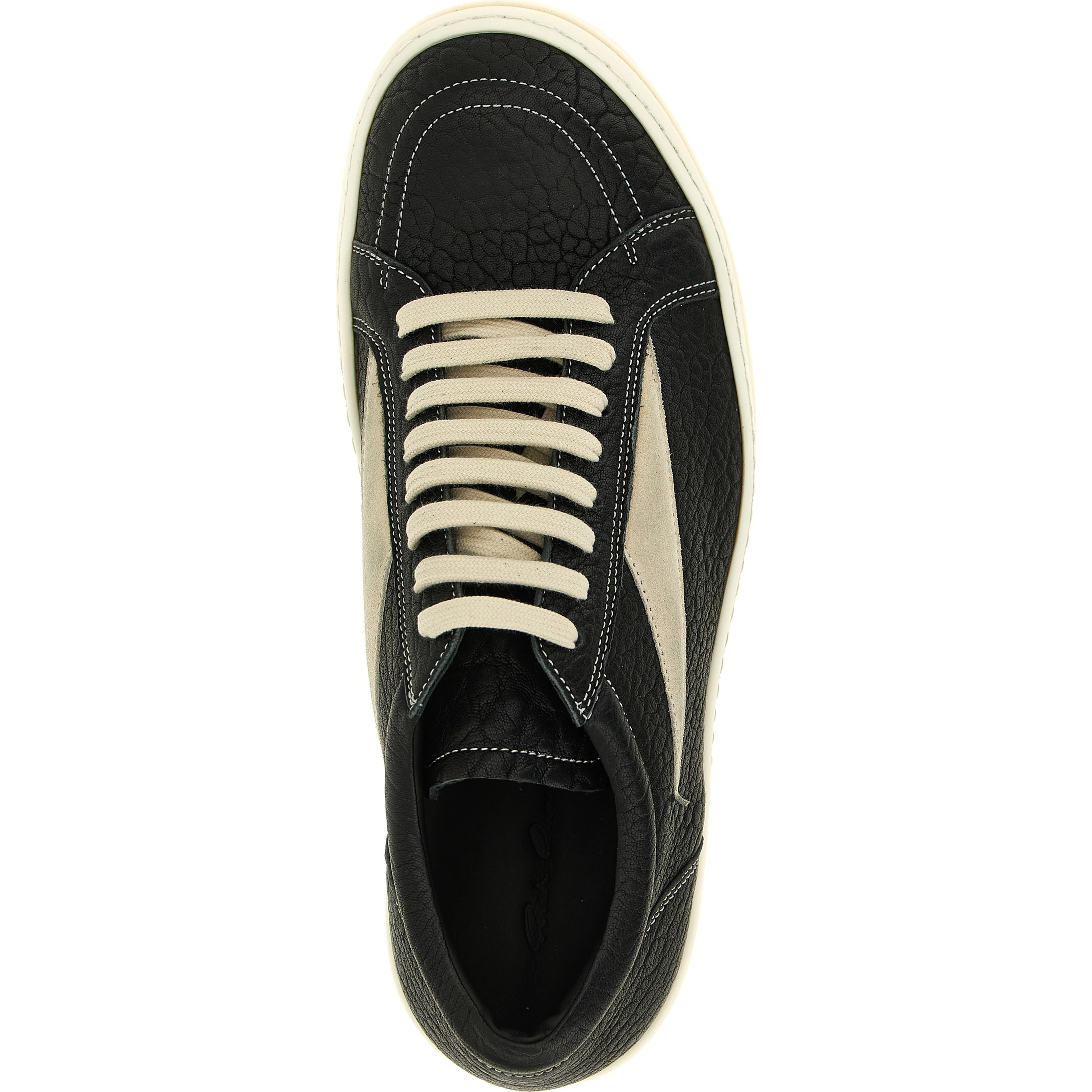 Bicolor Lamb Leather Low Top Sneakers