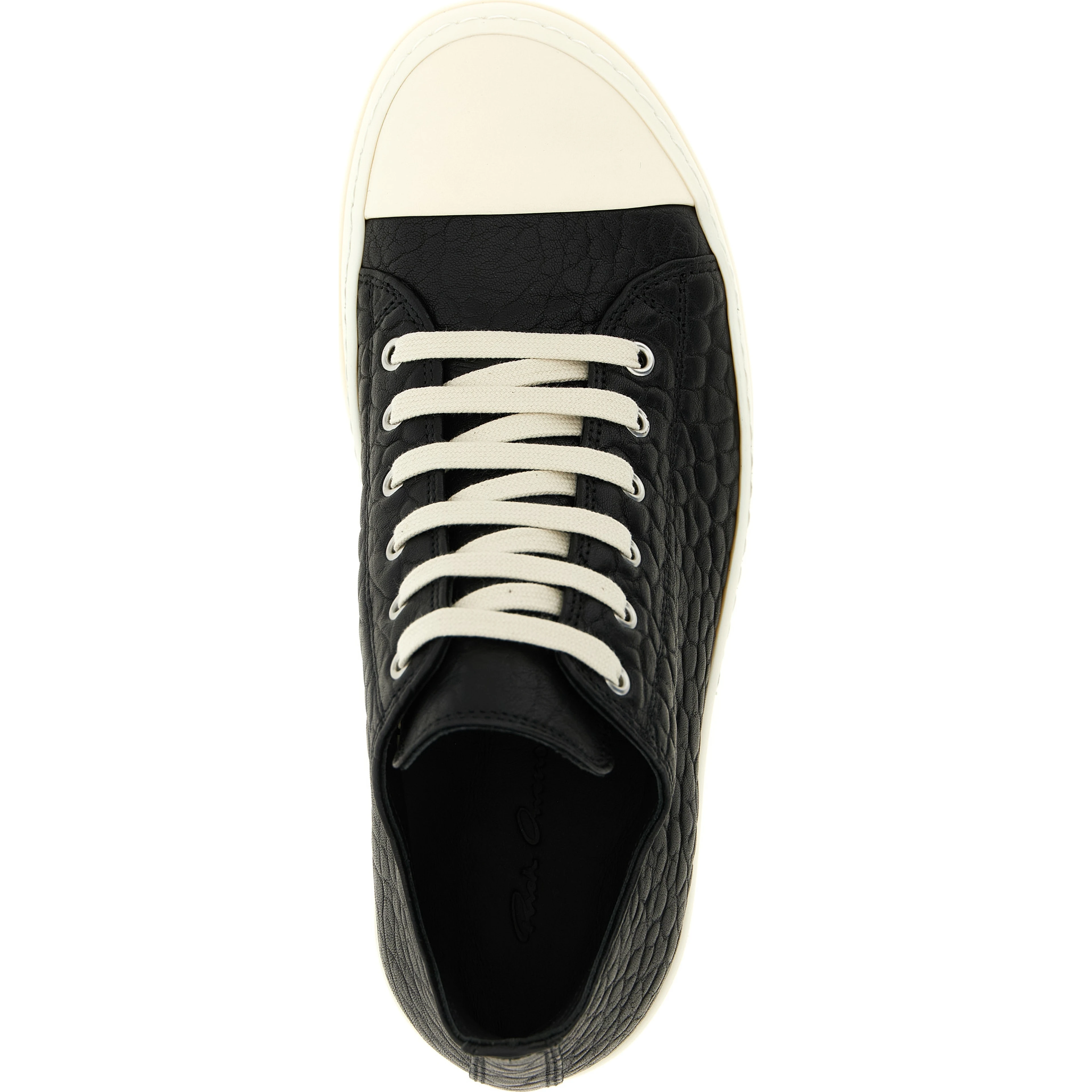 Bicolor Lamb Leather Low Top Sneakers