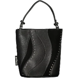 Nero Poliuretano Women's Bag with Shoulder Strap and Internal Pocket