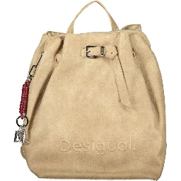 Beige Poliuretano Women's Backpack