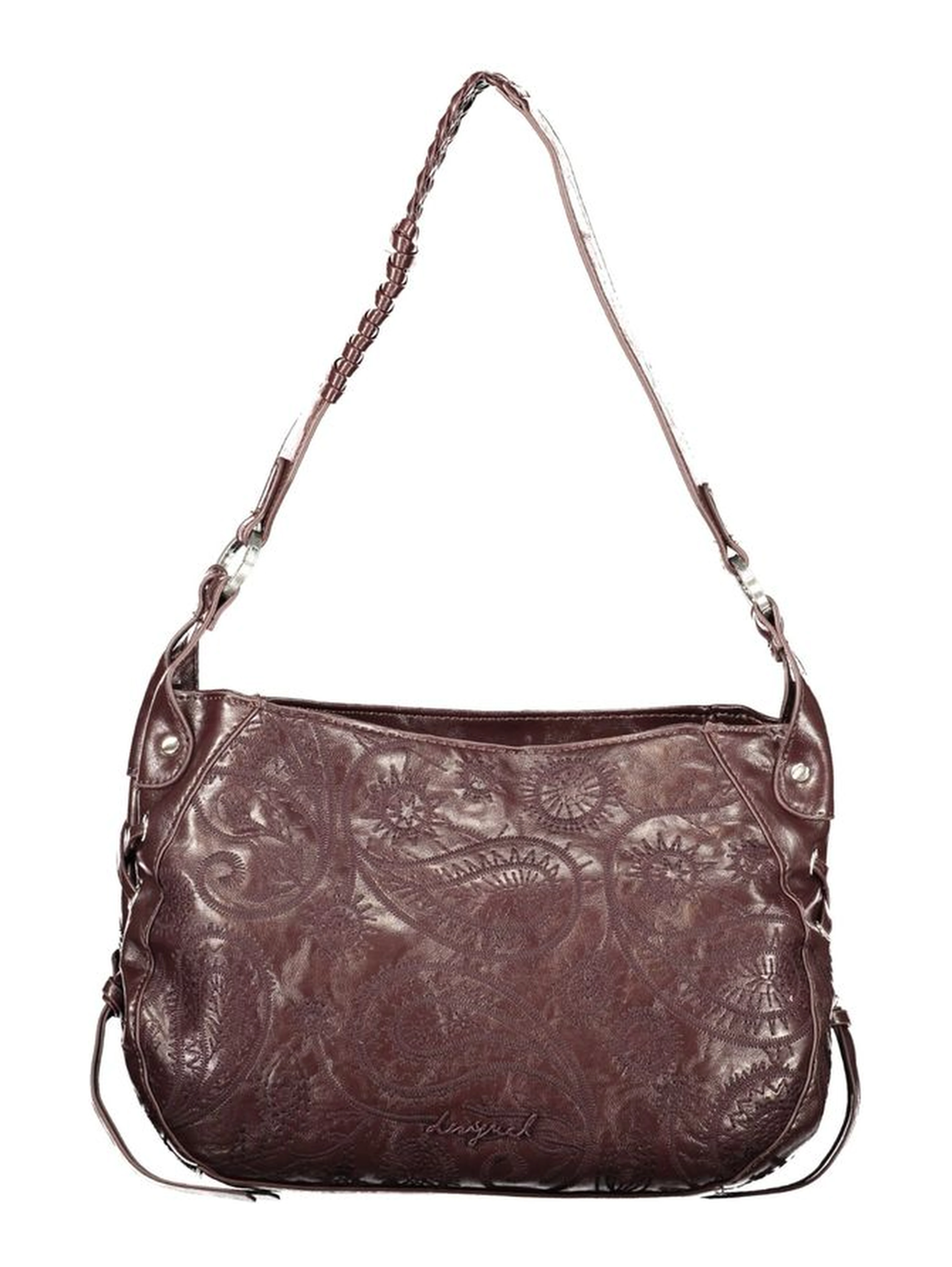 Brown Polyurethane Women's Bag