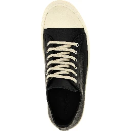 Bicolor Calfskin Low Top Sneakers
