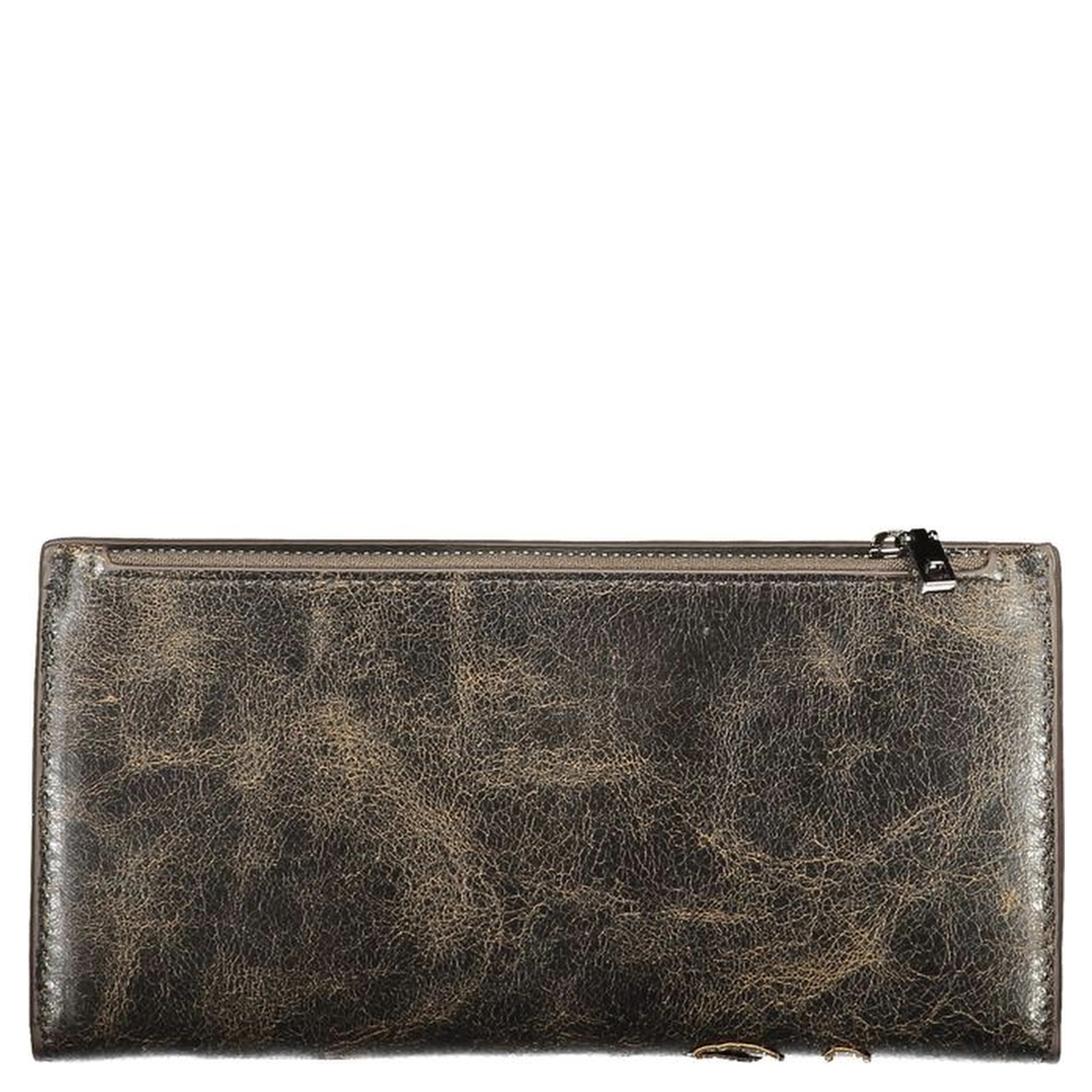 Brown Polyurethane Women's Wallet