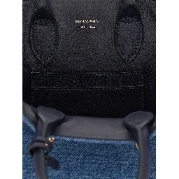 Blue Fabric Handbag