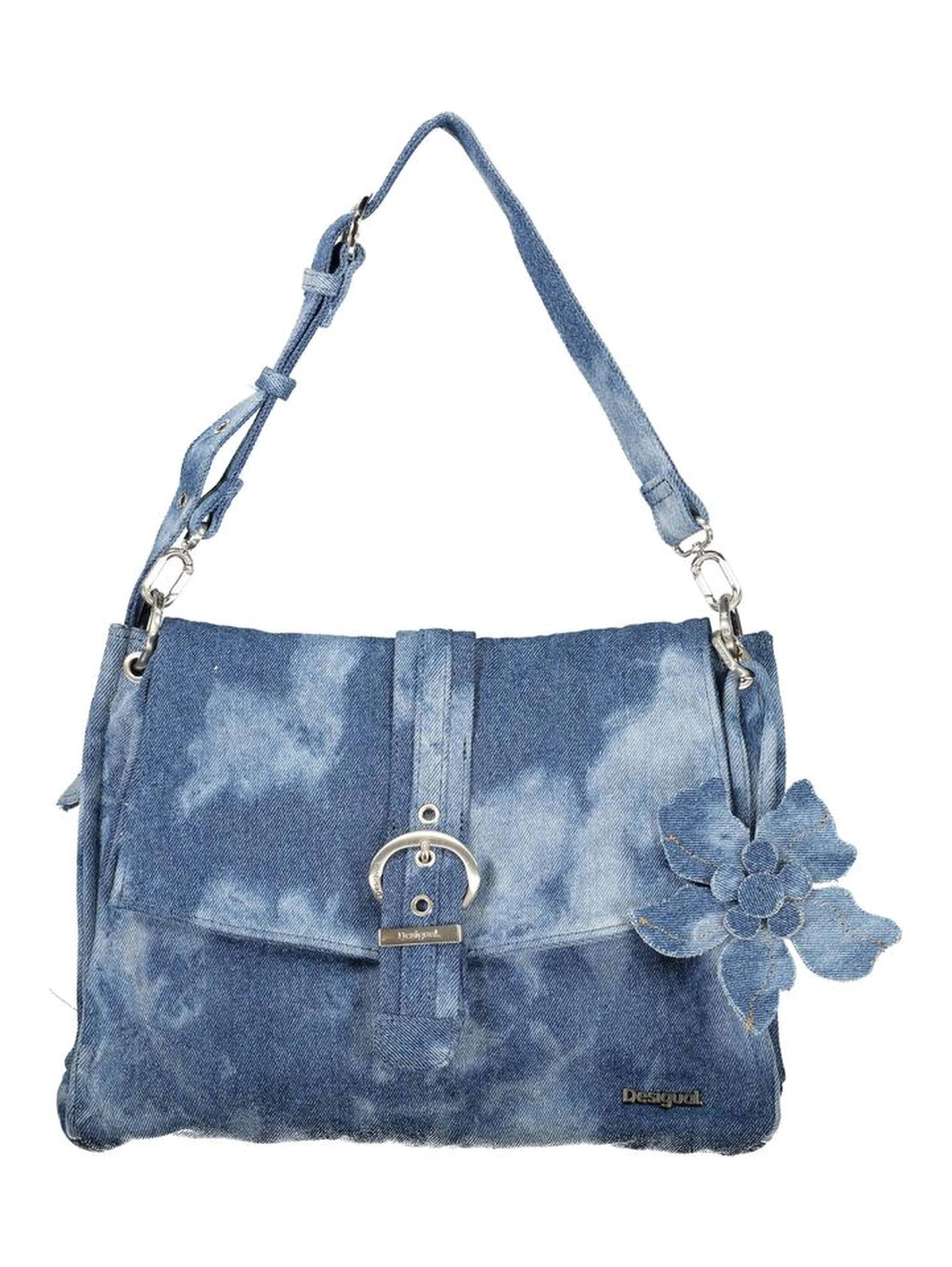 Blue Cotton Women's Bag