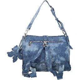 Blue Cotton Women's Bag