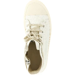 White Lamb Leather High Top Sneakers