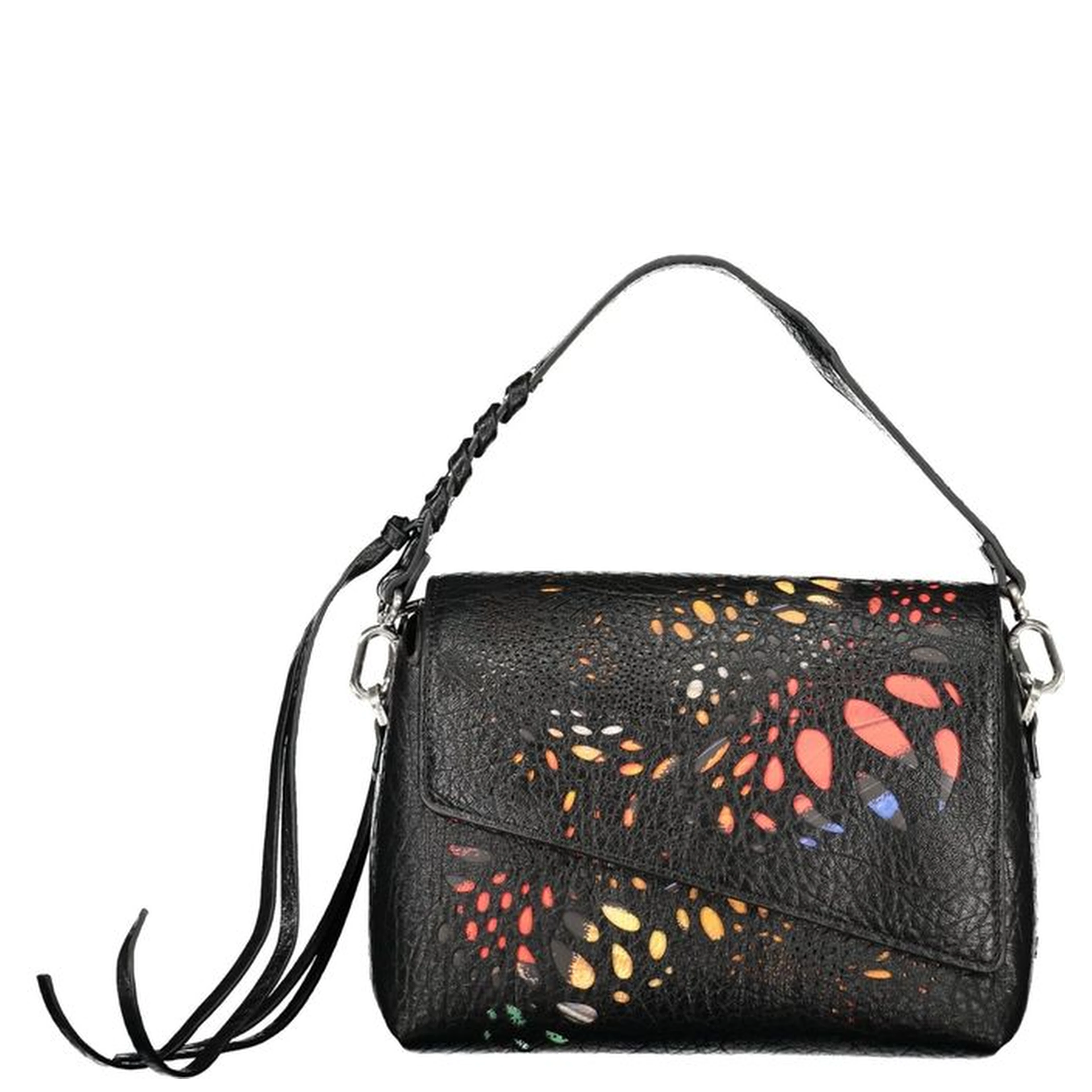 Black Polyurethane Women's Bag