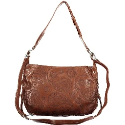 Brown Polyurethane Women's Bag