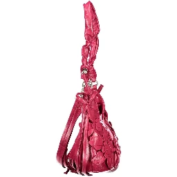 Pink Polyurethane Women's Bag