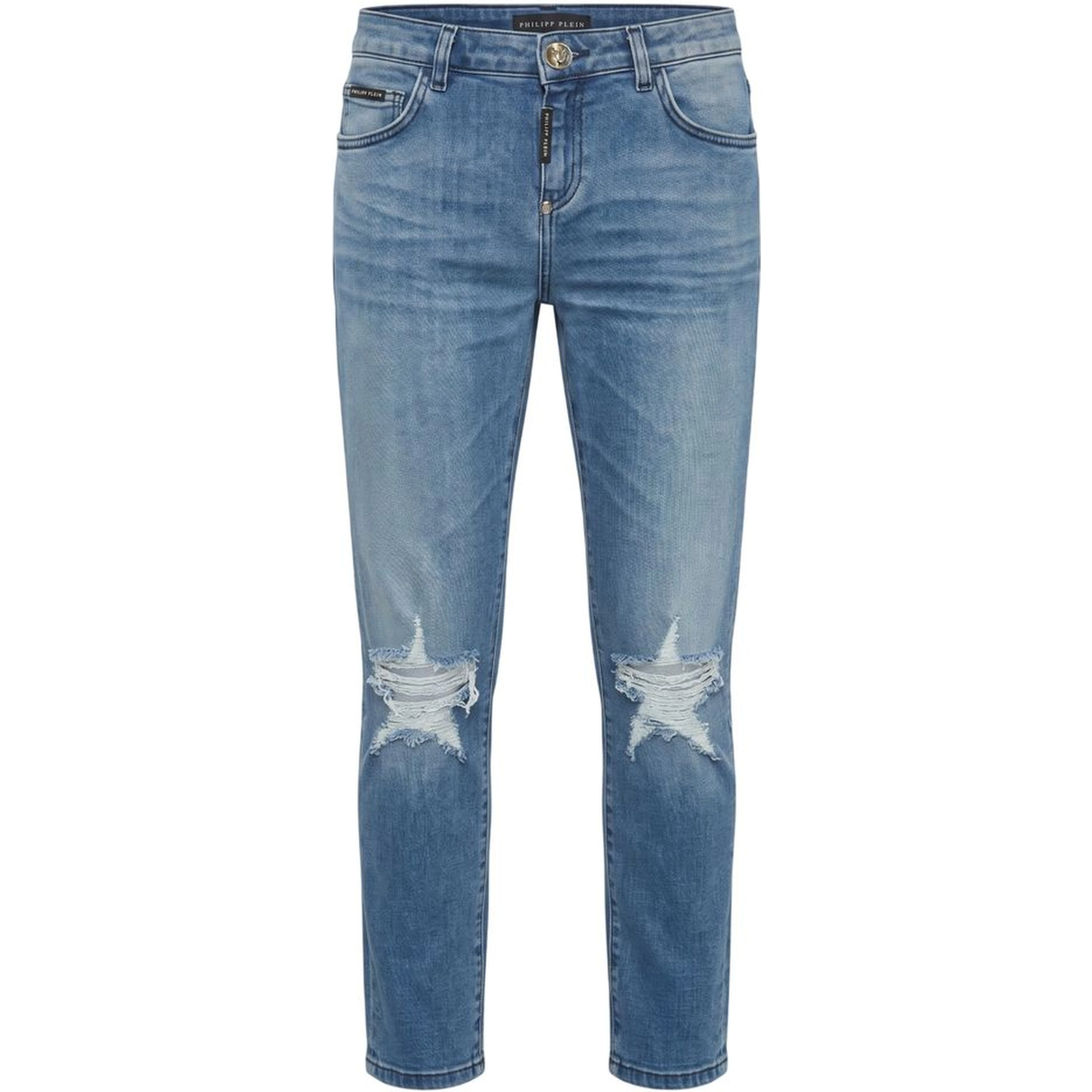 Blue Cotton Women Jean