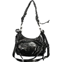Nero Polyurethane Women's Bag with Adjustable Strap