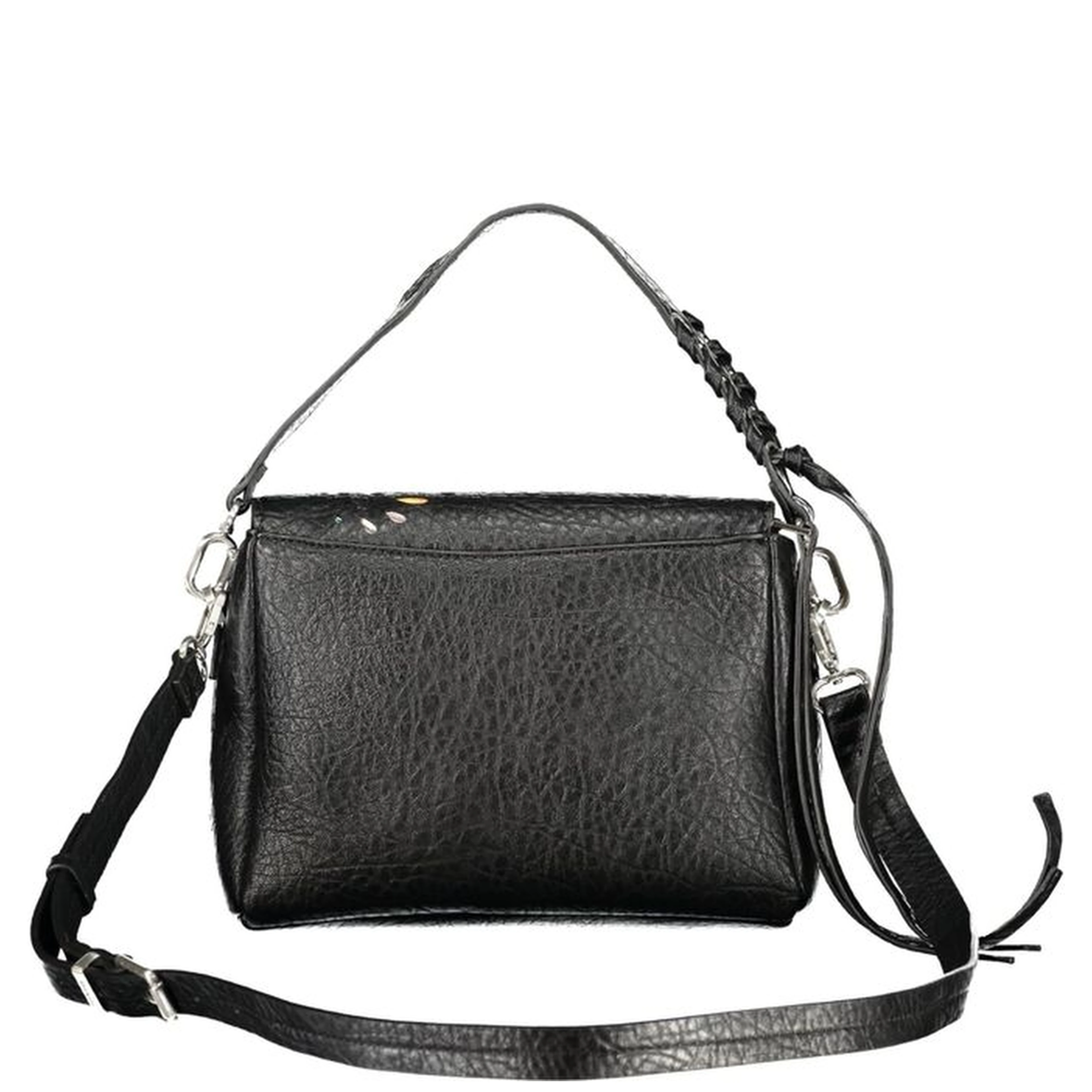 Black Polyurethane Women's Bag
