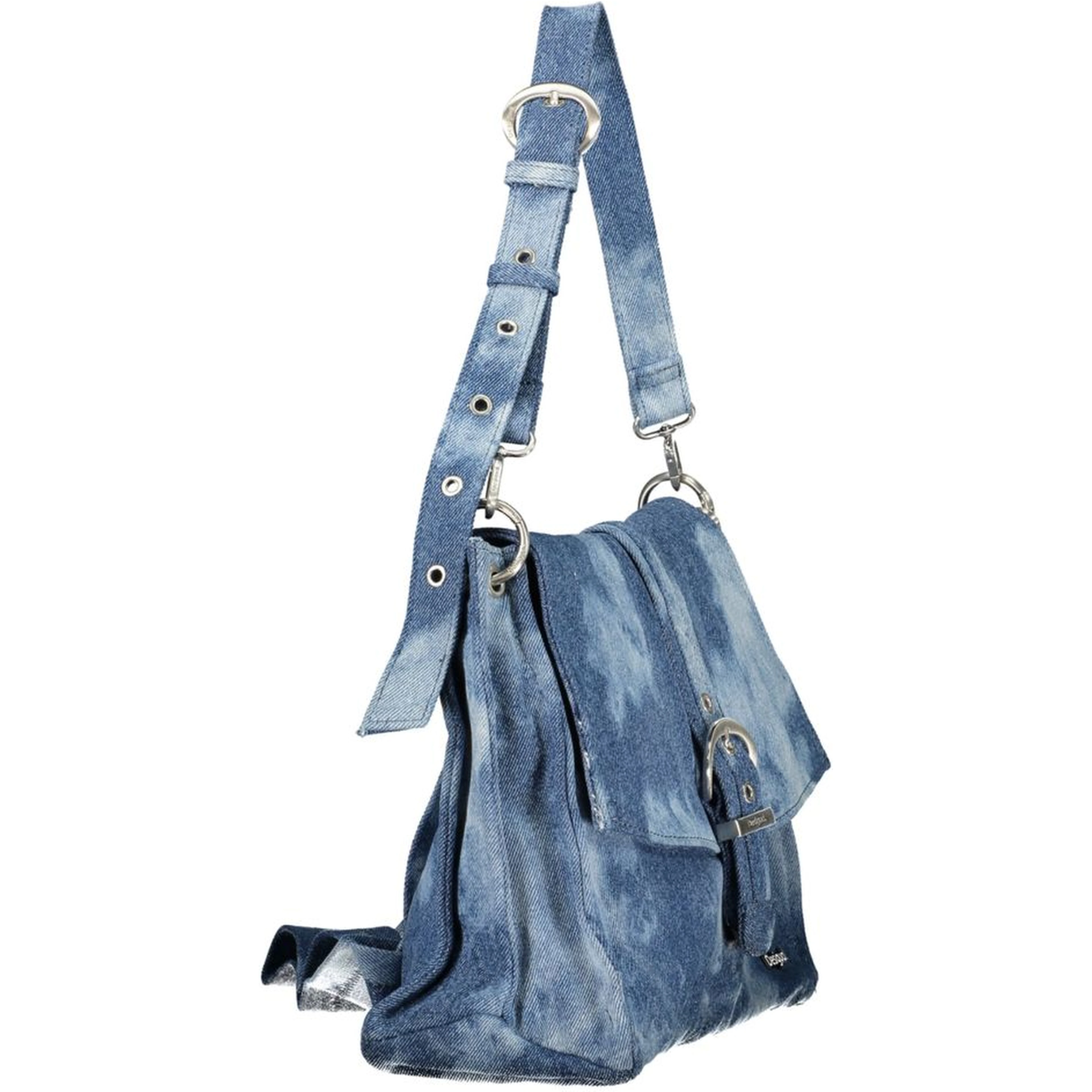 Blue Cotton Women's Bag