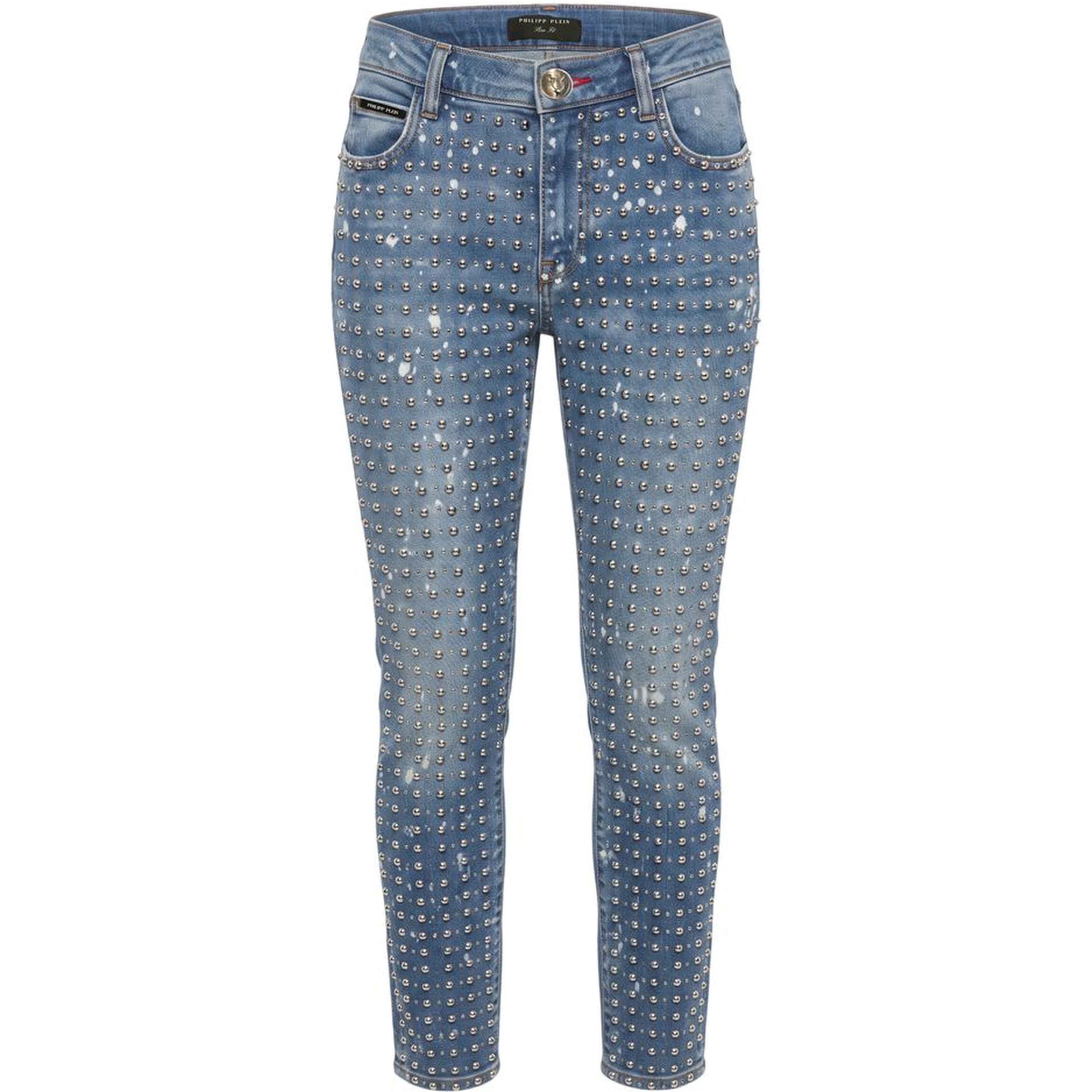 Blue Cotton Women Jeans