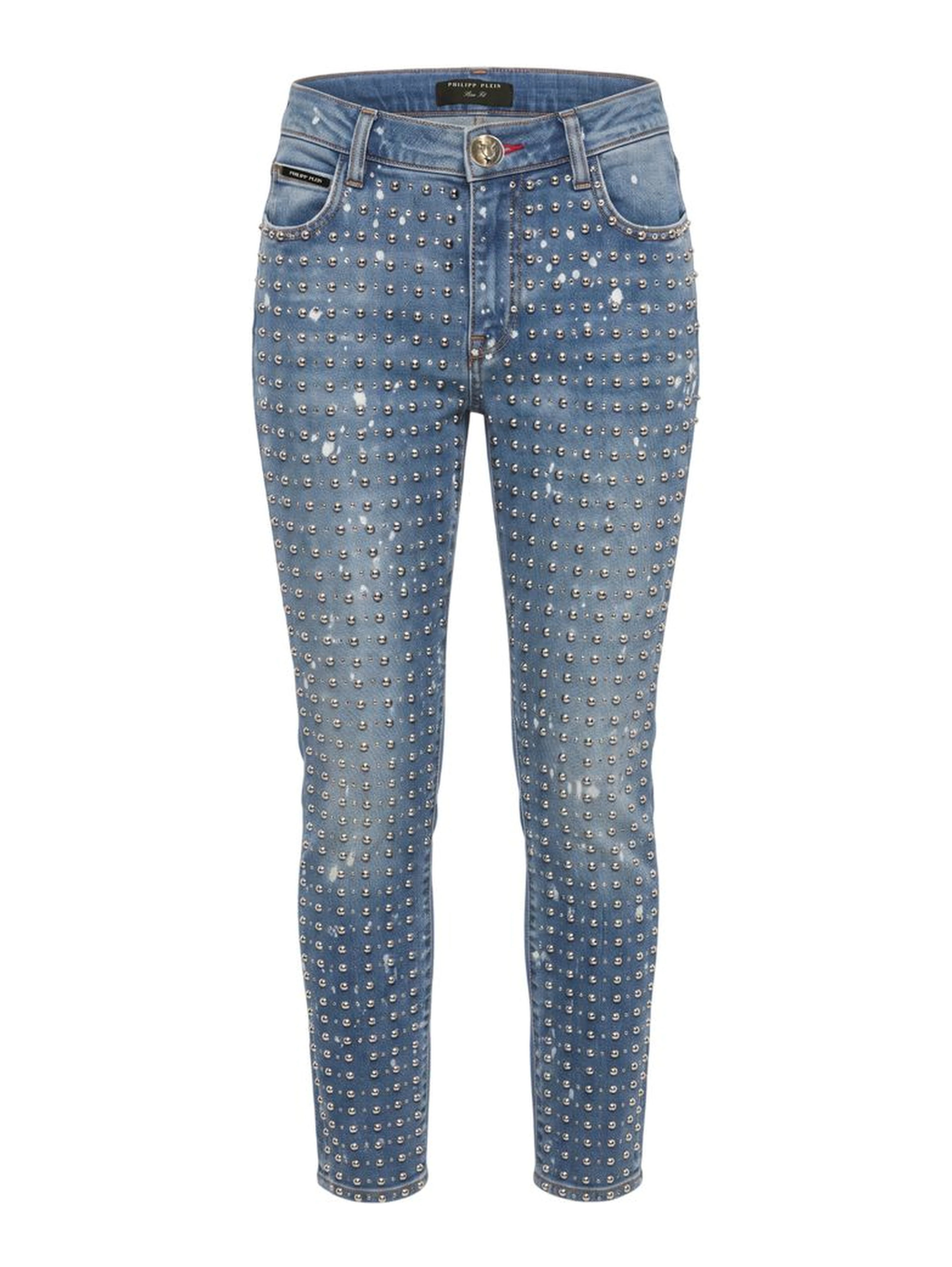 Blue Cotton Women Jeans
