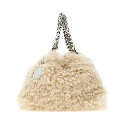Beige Polyester Handbag