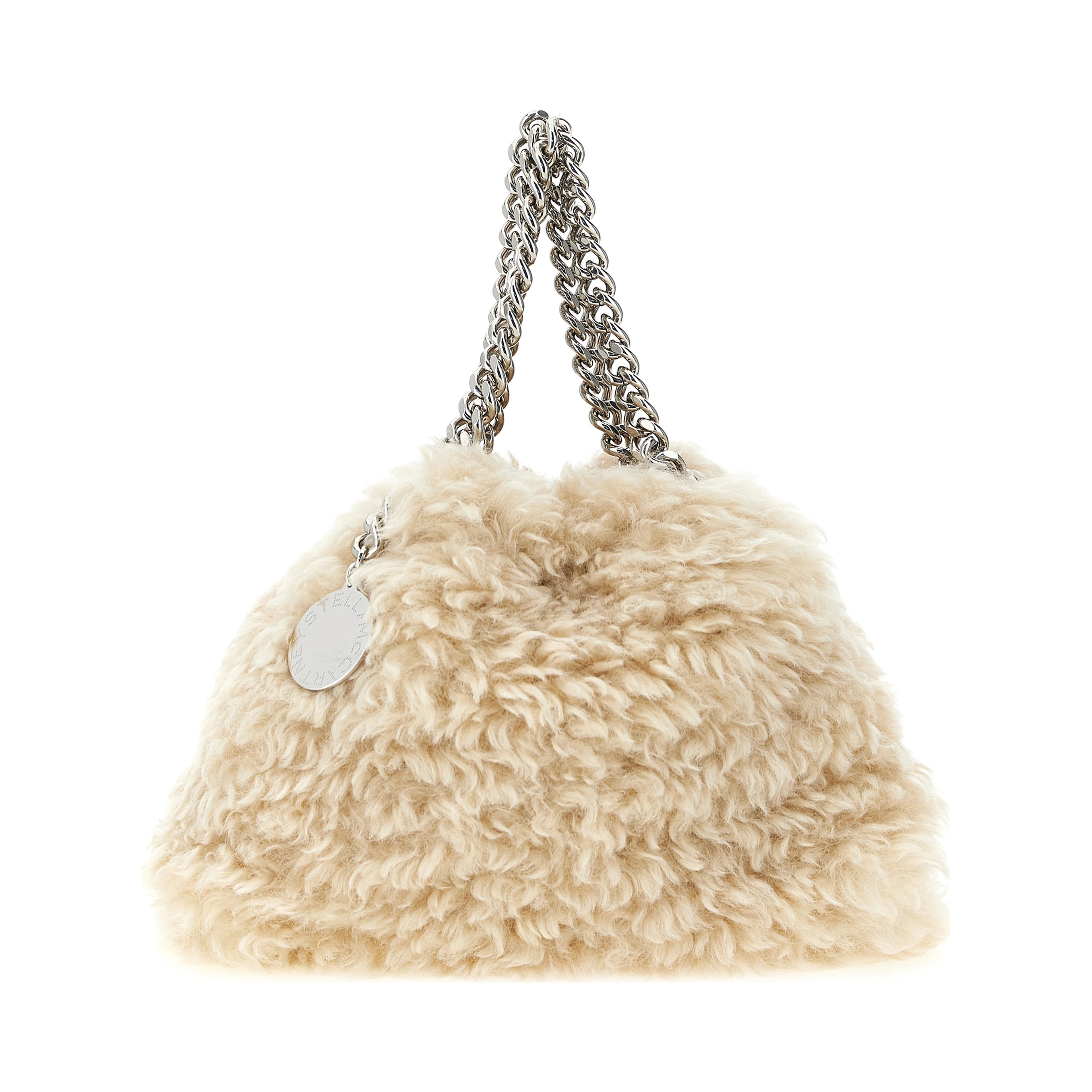 Beige Polyester Handbag