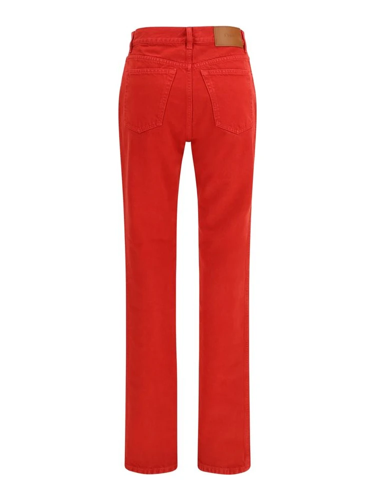 Red Cotton Casual Pants alternative