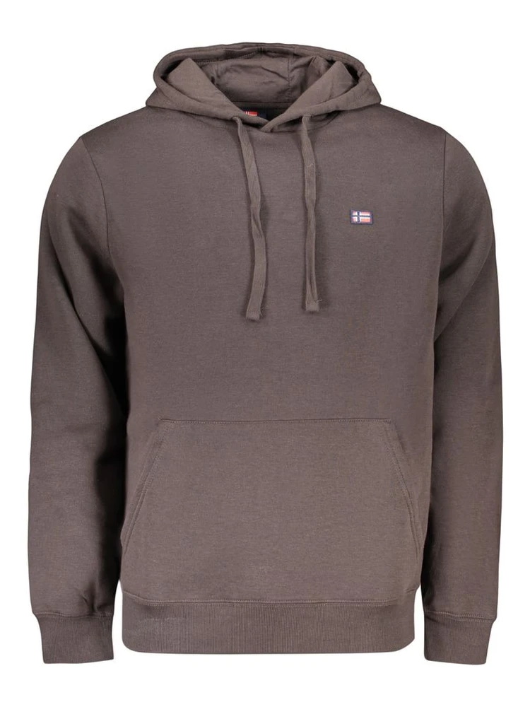 Brown Cotton Men's Sweatshirt