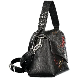 Black Polyurethane Women's Bag