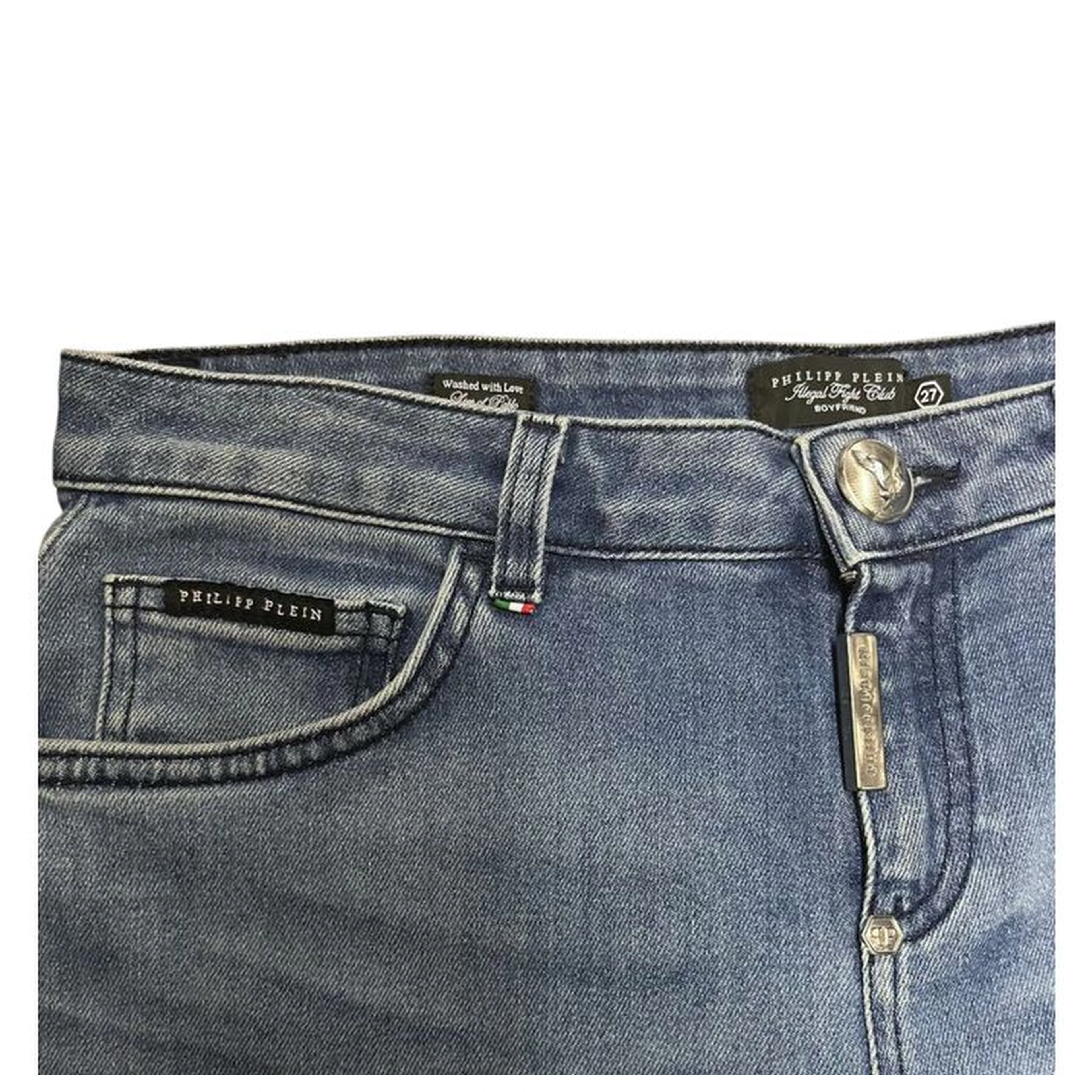Blue Cotton Women Jean