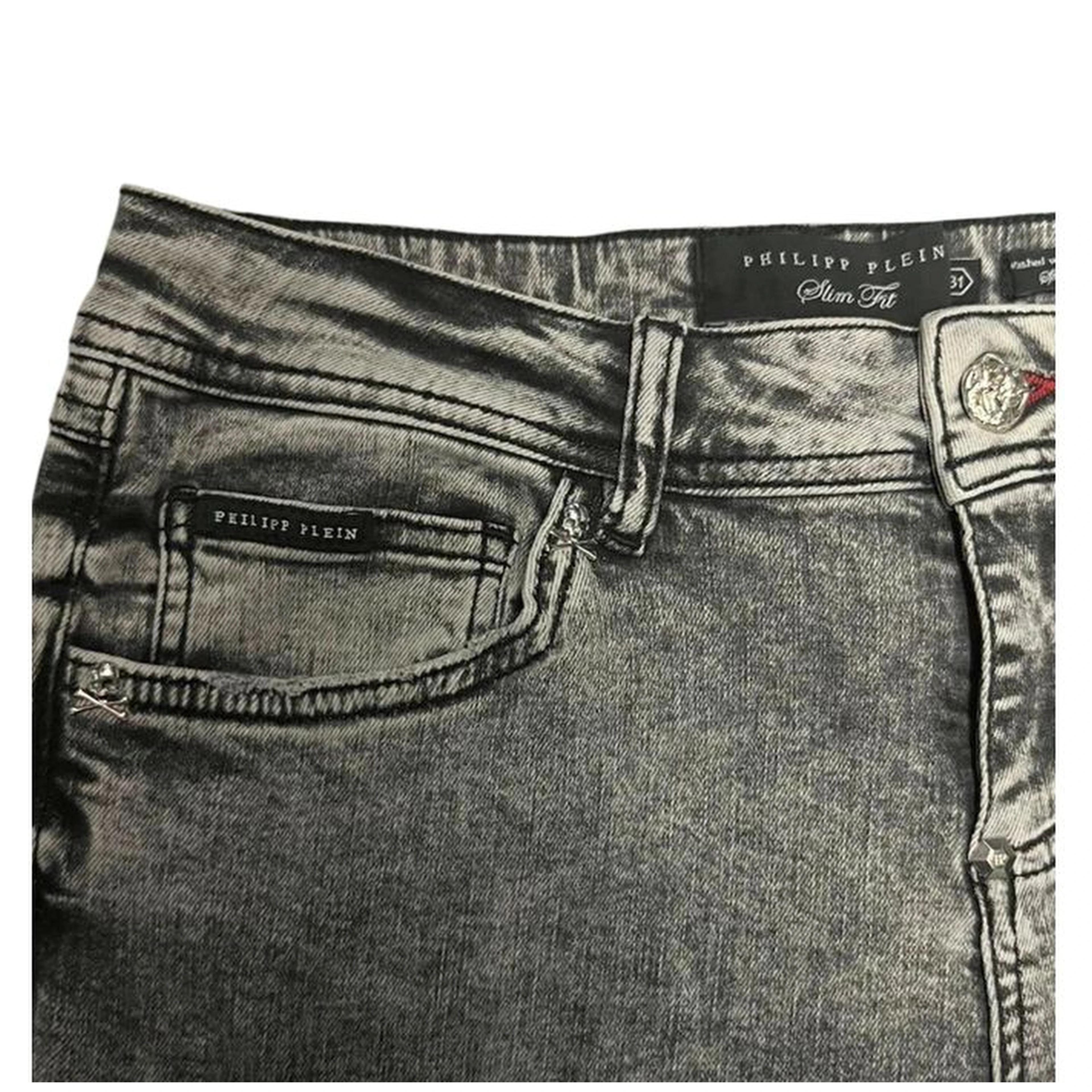 Grey Cotton Women Jeans