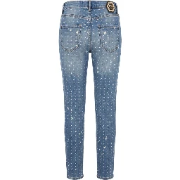 Blue Cotton Women Jeans