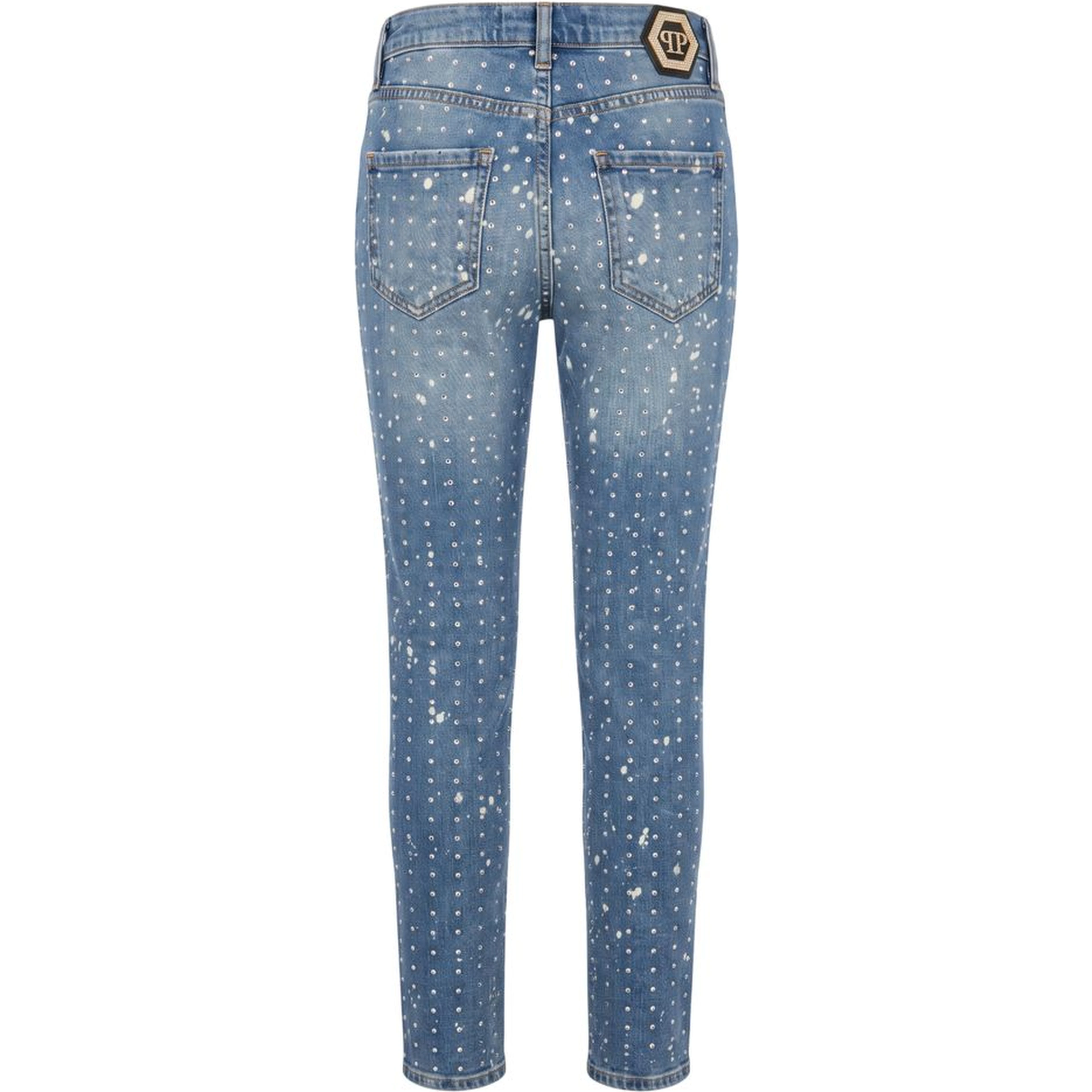 Blue Cotton Women Jeans