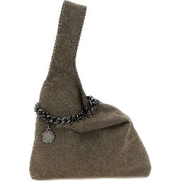 Gray Polyamide Handbag