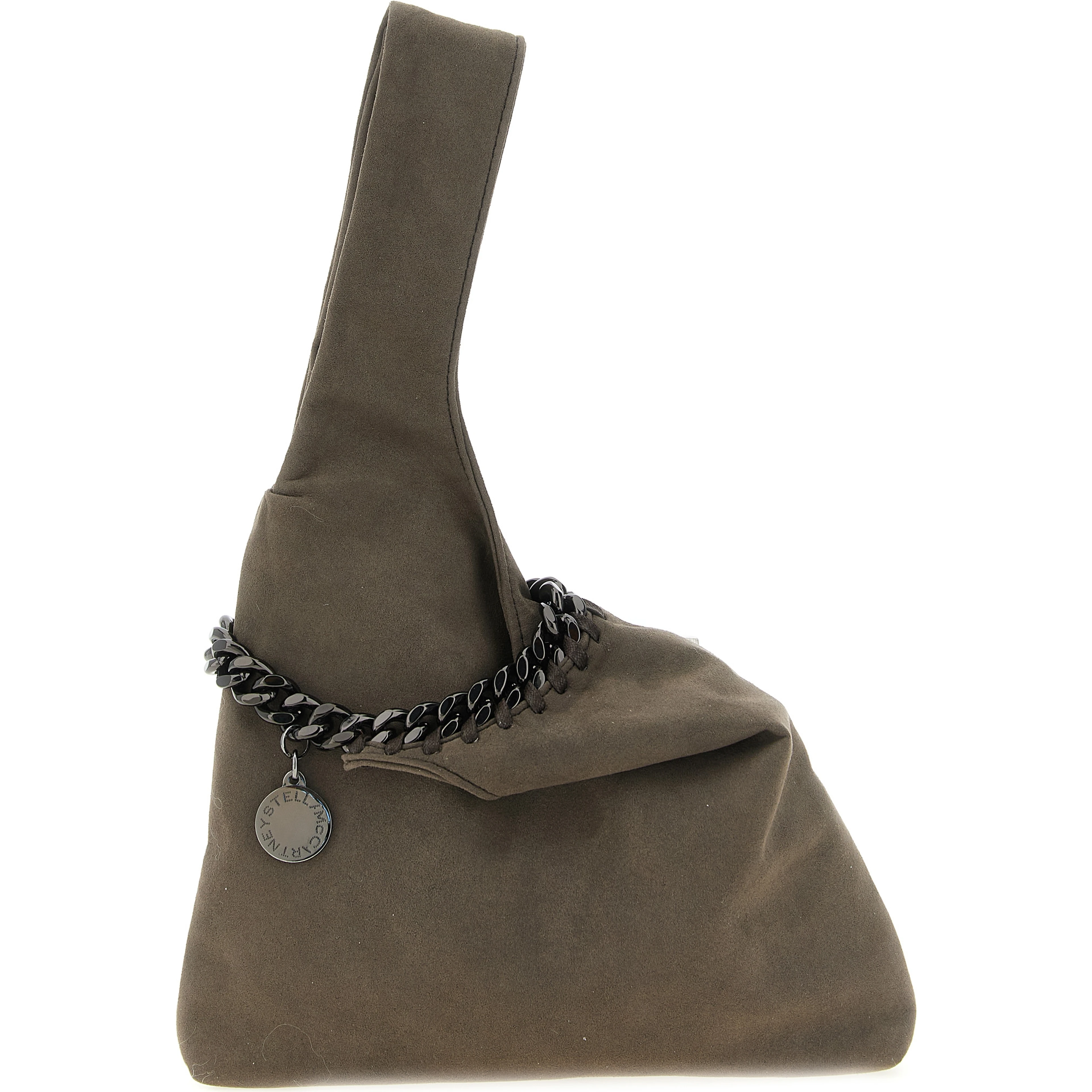 Gray Polyamide Handbag