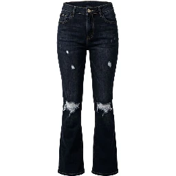 Blue Cotton Women Jeans