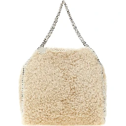 Beige Polyester Shoulder Bag