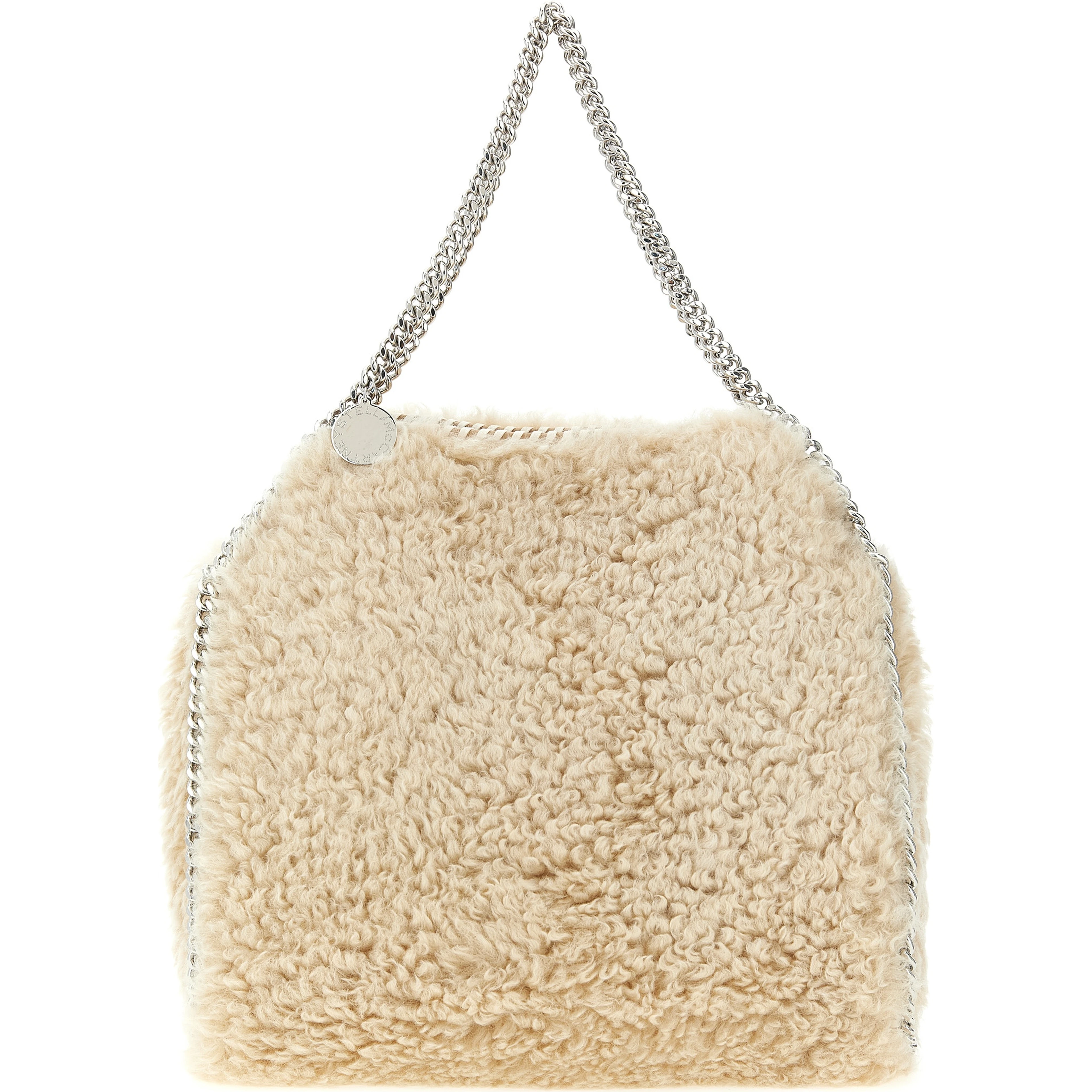 Beige Polyester Shoulder Bag