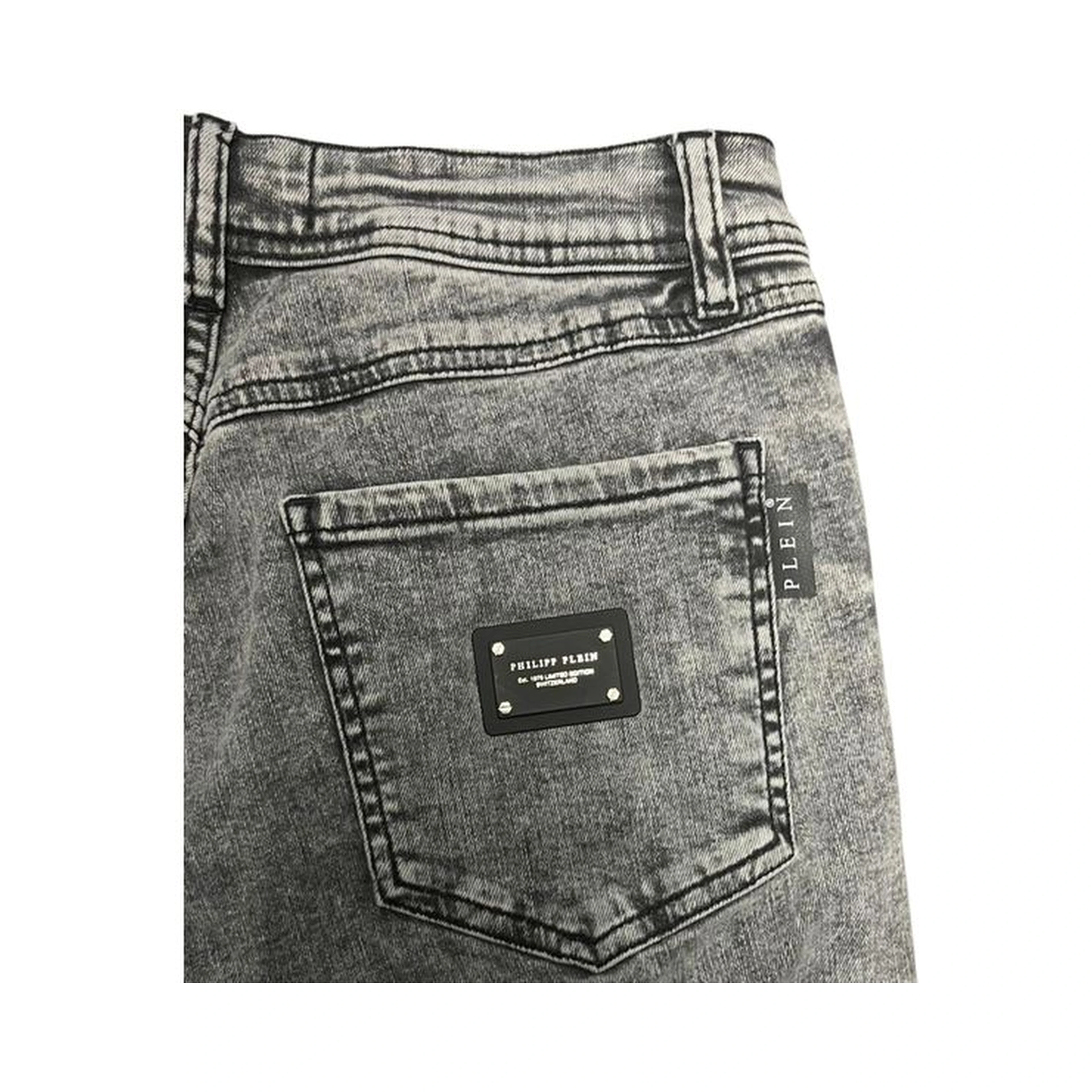 Grey Cotton Women Jeans