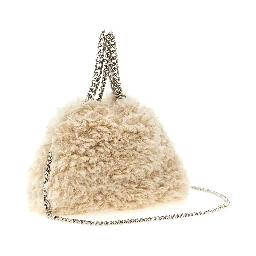 Beige Polyester Handbag