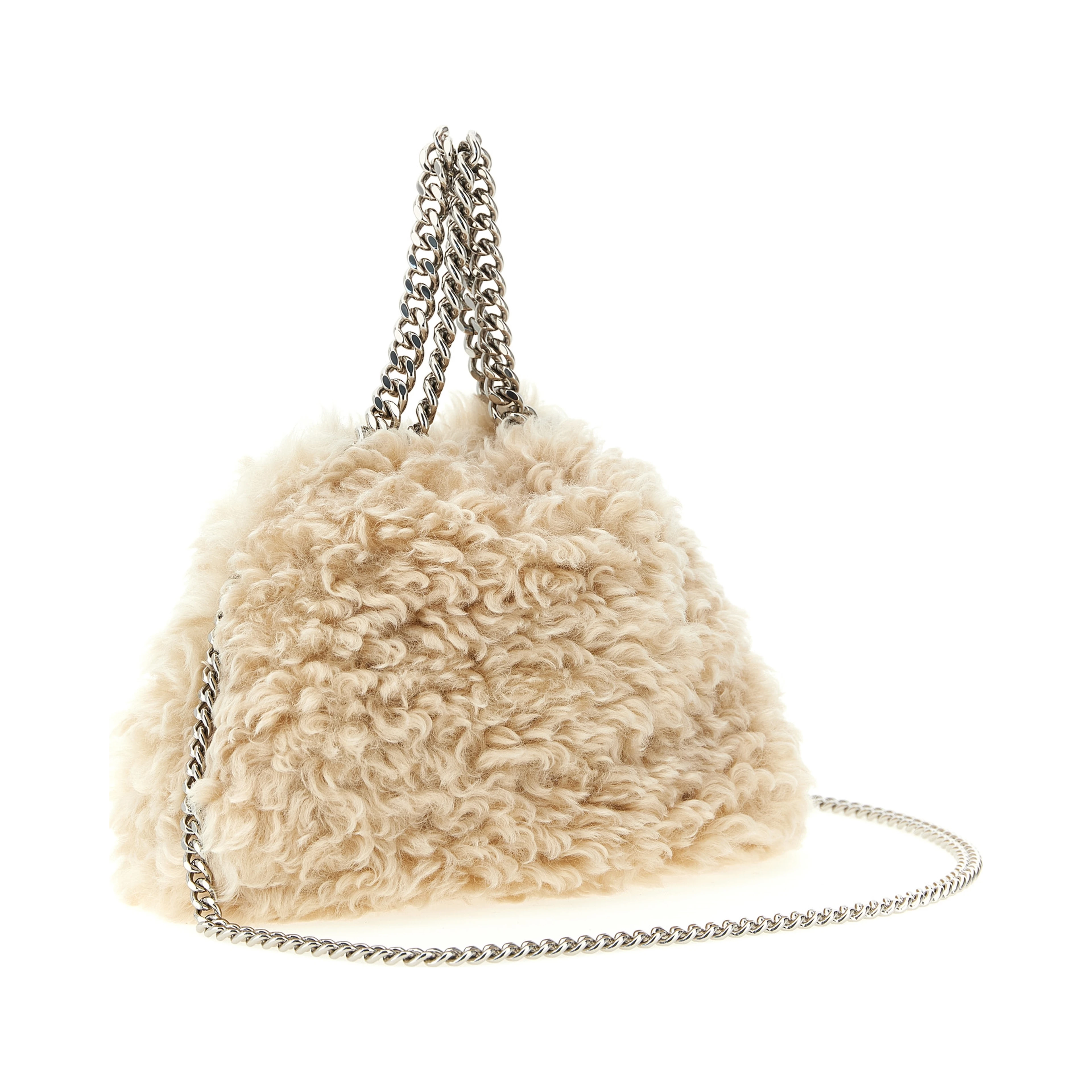 Beige Polyester Handbag