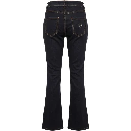 Blue Cotton Women Jeans
