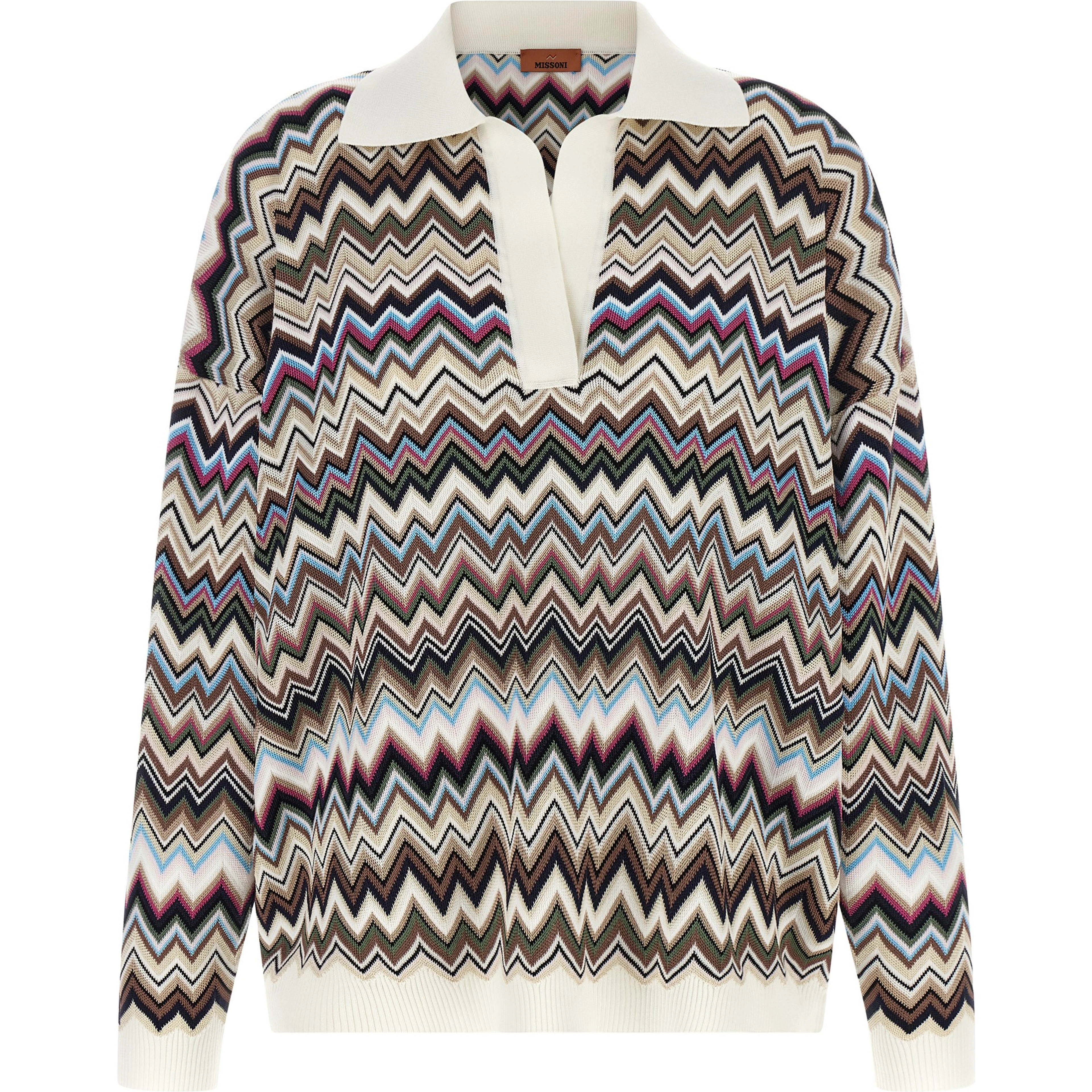 Multicolor Viscose Polo Shirt