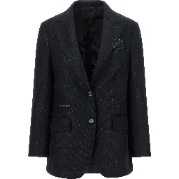 Black Virgin Wool Blazer