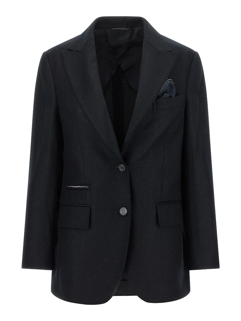 Black Virgin Wool Blazer