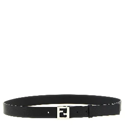Black Calfskin Regular Belt